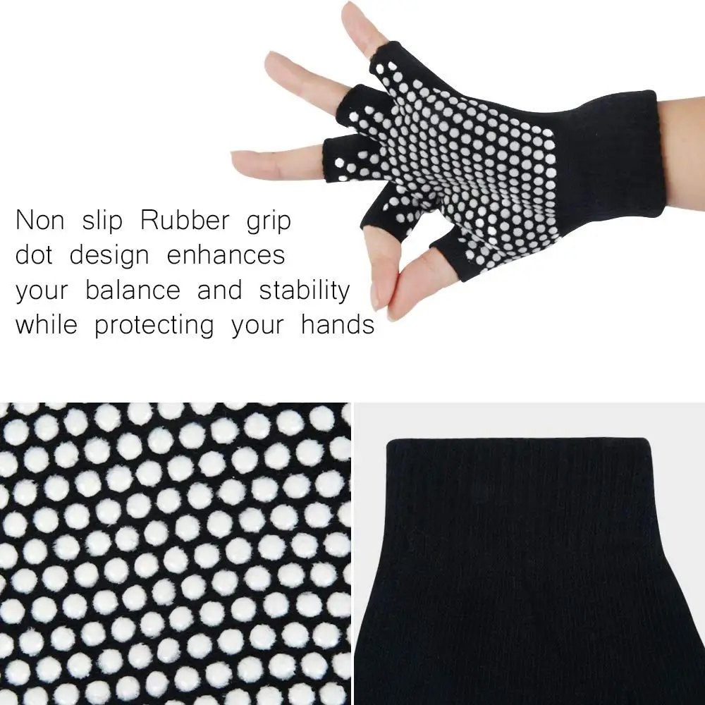Перчатки для йоги женские нескользящие спортивные перчатки фитнеса тренировок