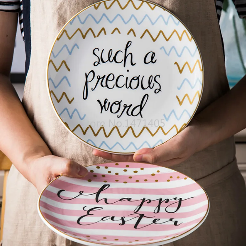 

Fruit Plate Creative Cute Girl Heart Tableware Nordic Style Net Celebrity Home Dish Ceramic Plate