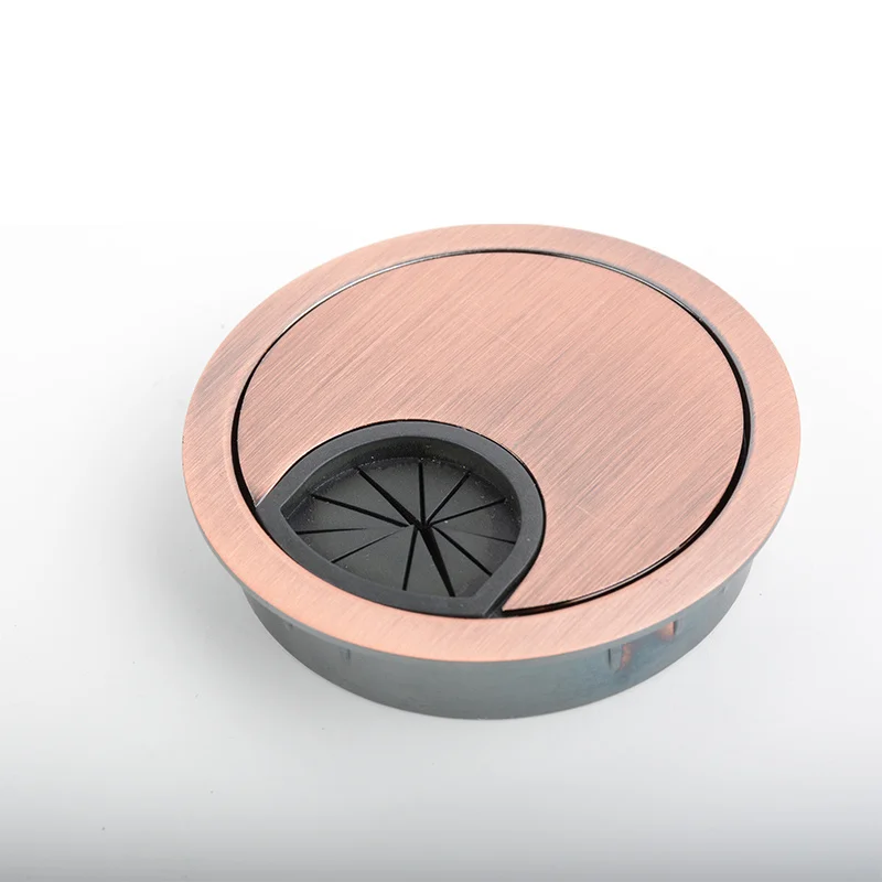 Корпус из цинкового сплава для круглого стола декоративная Обложка кабеля с