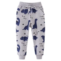 jumping meters new arrival dinosaurs kids sweatpants drawstring toddler clothes cotton animals full trousers boys girls pants