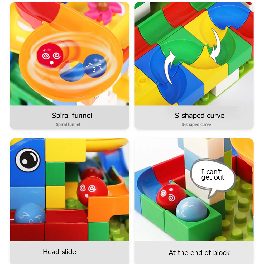 

88pcs DIY Slide Building Blocks Early Educational Toys Funny Funnel Slide Blocks DIY Toys for Kids Gifts Blocs de construction