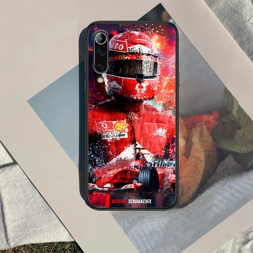 

Michael Schumacher F1 Phone case For Xiaomi Mi note 10 A3 9 MAX 3 A2 8 9 Lite Pro ultra black Etui 3D Cover Soft Waterproof