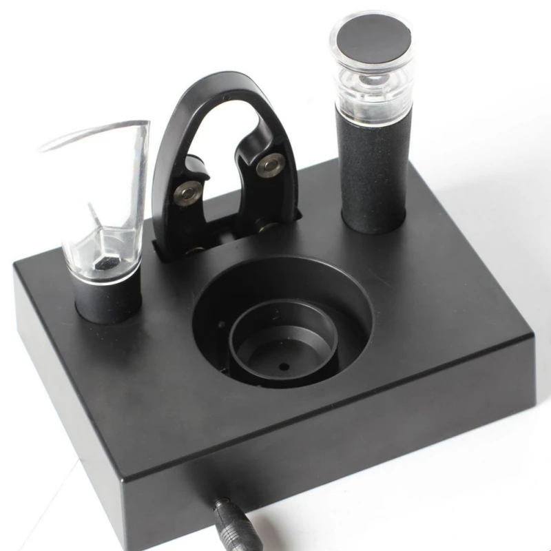 

Multifunctional Aluminum Alloy Electric Bottle Opener Wine Wine Screwdriver Four-piece Set Base Charging Automatic Bottle Opener