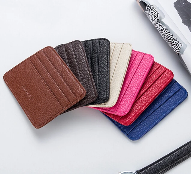 

1 шт., мужской кожаный тонкий держатель для карт, кредитная карта, ID держатель для карт чехол, сумка, кошелек, держатель