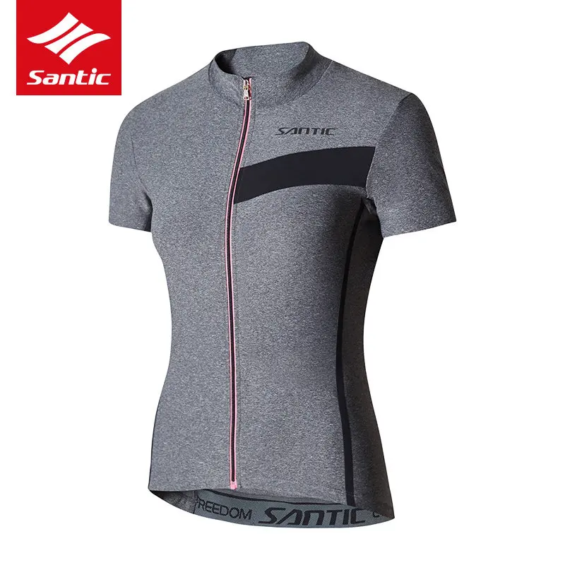 Женская велосипедная майка Santic Джерси с коротким рукавом одежда весна-лето
