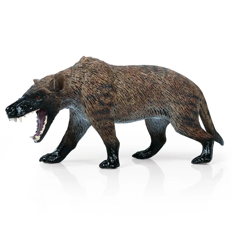 

Solid simulation wild animal wolf model ice age prehistoric creatures dire wolf model children toys