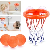 toddler bath toys kids shooting basket bathtub water play set for baby girl boy with 3 mini plastic basketballs funny shower