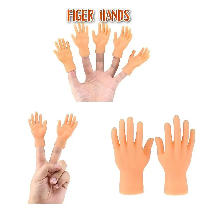 

Newly Screepy Halloween Mini Finger Hands Tiny Left Right Hand for Game Party Costume CLA88