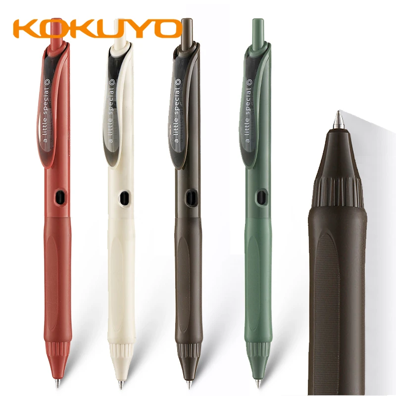 

4pcs Japan KOKUYO One Meter New Pure Series Black Core Gel Pen WSG-PRS302 Limited Edition 0.5mm Quick-drying Water-based Pen