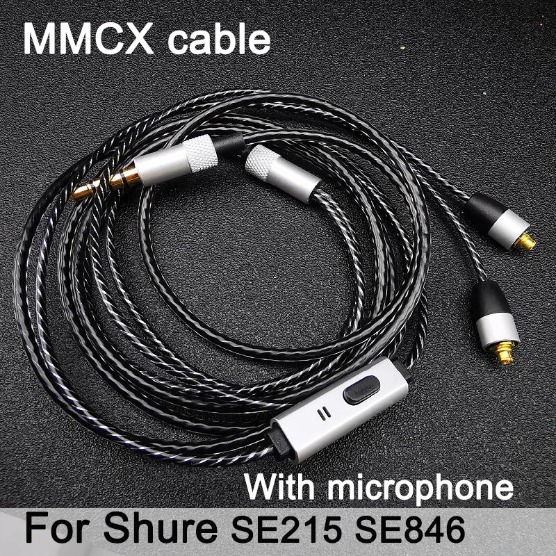 Новый микрофонный кабель для Shure SE215 SE315 SE846 наушники MMCX SE535 сменный обновленный
