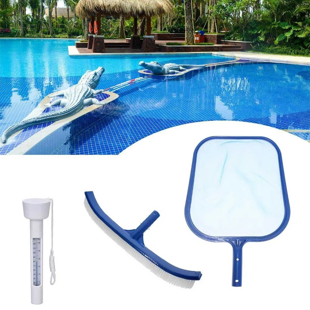 Набор для чистки бассейна 3 шт. набор кисточек щетка скиммер 10 мл аксессуары