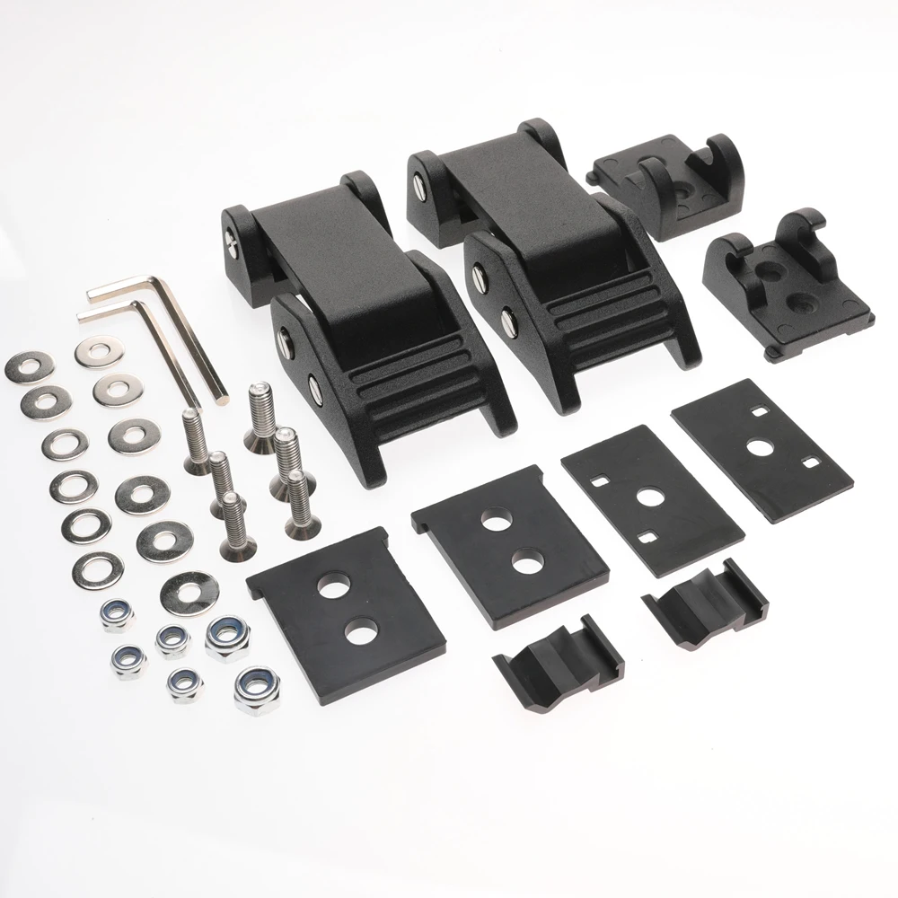 Крюк для замка капота для Jeep Wrangler JK Unlimited 2/4 дверей 2007-2017 из нержавеющей стали с комплектом крепления замка.