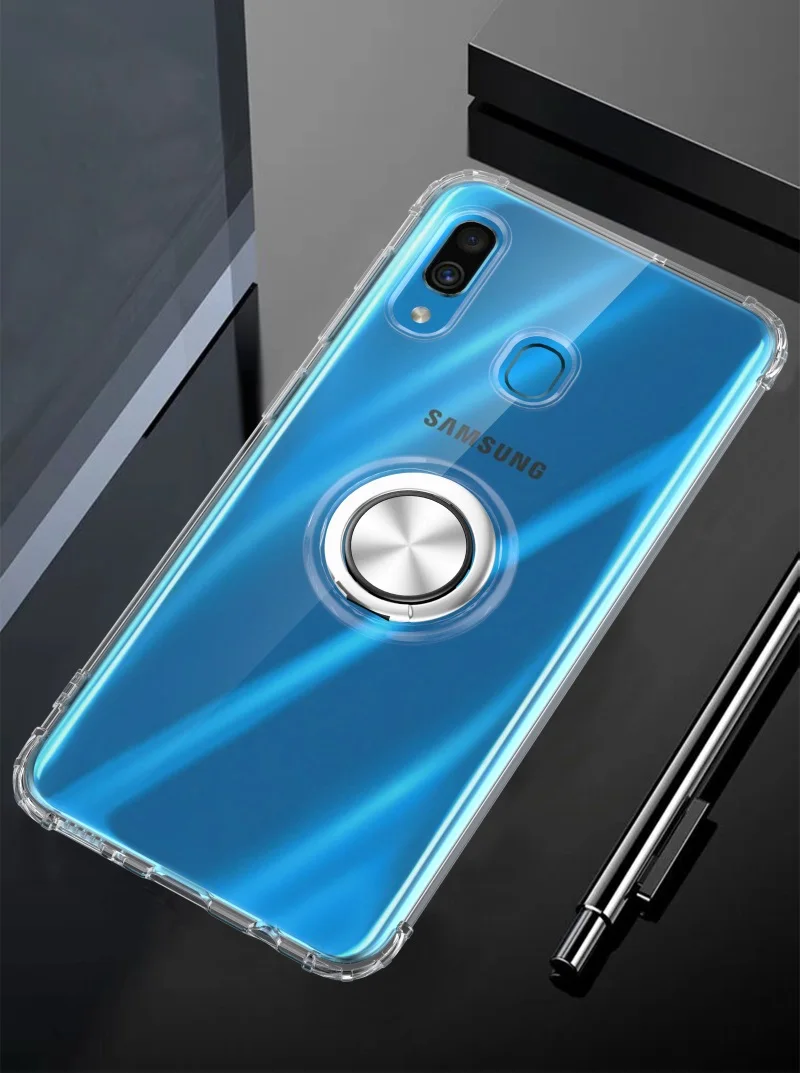 Прозрачный чехол для samsung Galaxy A20 крышка Роскошная прозрачная оболочка для samsung A90 A80 A70 A60 A50 A50s A40 A30 A30s A20e A10 чехол