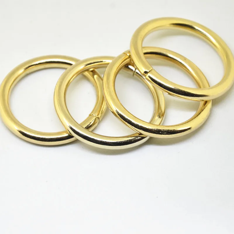 20pcs/lot Gold Circle O Ring Unwelded Thickness Metal Shoes Bags Belt Buckles Hardware Carft Strap Parts DIY 38mm | Дом и сад