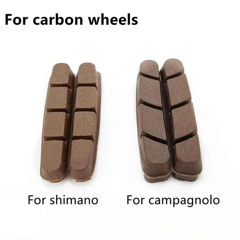

Free shipping! Cork brake pads for carbon rims road bike brake pads used for carbon wheelset rim brake pads