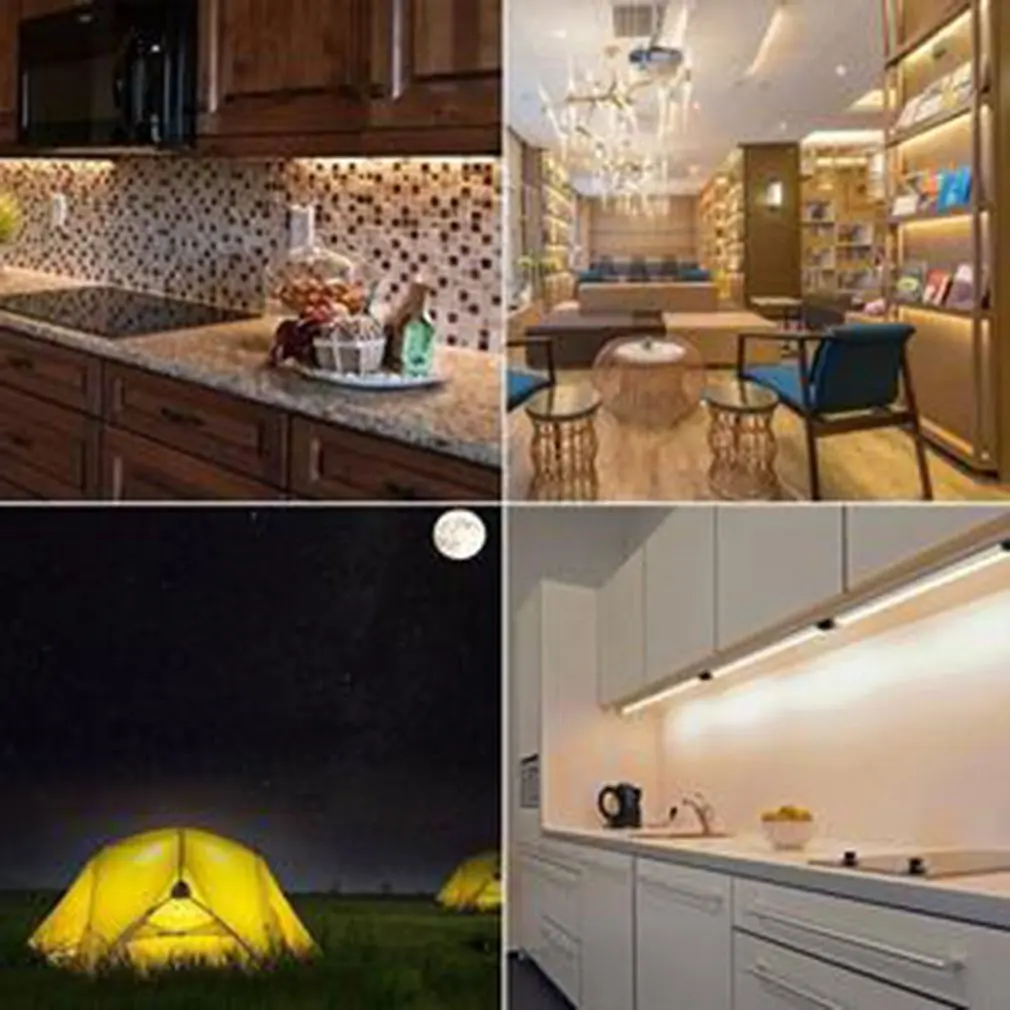 Battery Box Light With Smart Body Sensor Strip 1 2 3 Meters Induction Bed Cabinet | Освещение