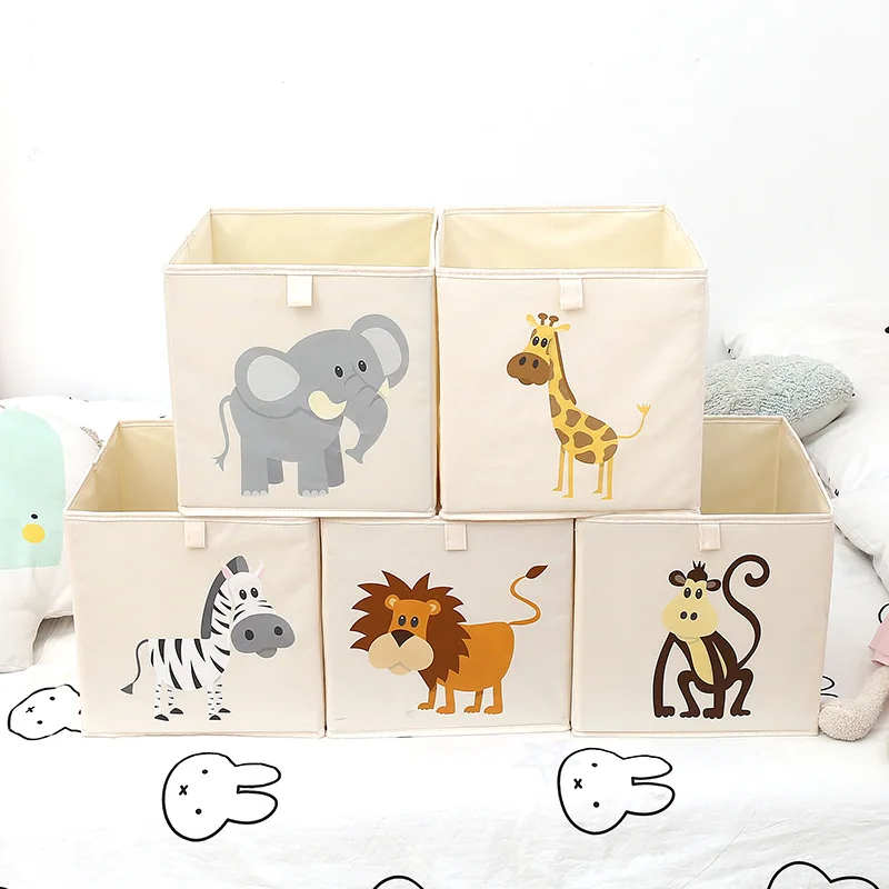 

Children's Toy Fabric Storage Box, Home Clothes and Shoes Storage Box, Cartoon Debris Collection ， Book Storage Basket