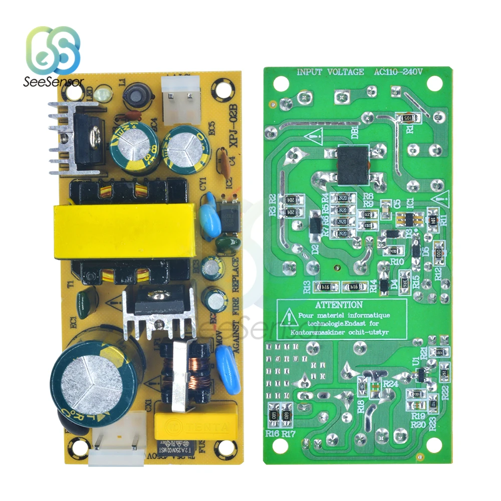 AC-DC 100 V-240 V-12 V 3A 24V 1.5A переключение Питание модуль перенапряжения Защита от перегрузки по току Защита от короткого замыкания, защита для переключателя «сделай сам»