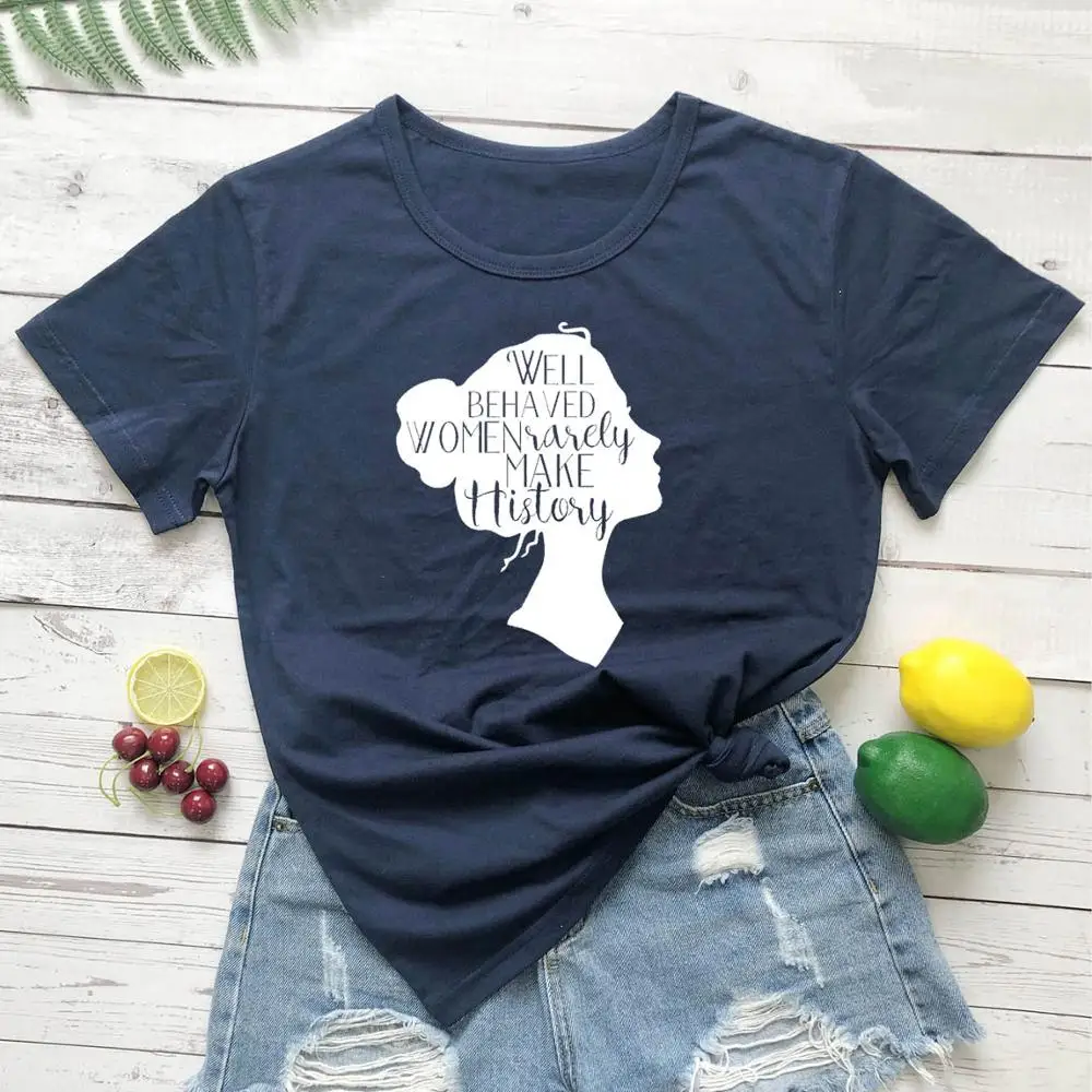 Женская футболка хорошего качества Модная хлопковая Повседневная винтажные