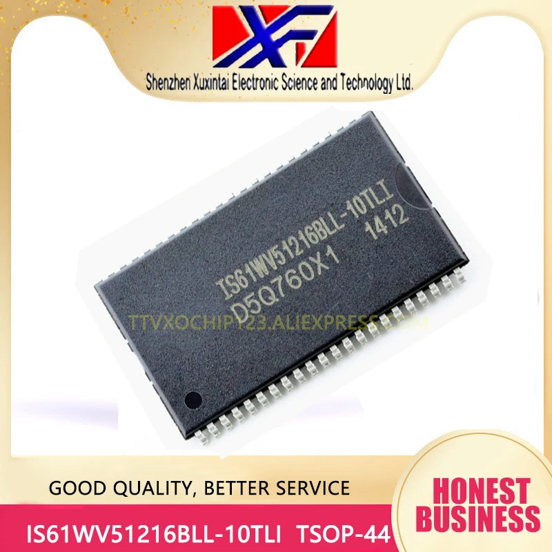 10 шт./лот IS61WV51216BLL 10TLI IS61WV51216 SRAM асинхронная память IC 8 Мб (512K x 16) параллельная 10ns TSOP