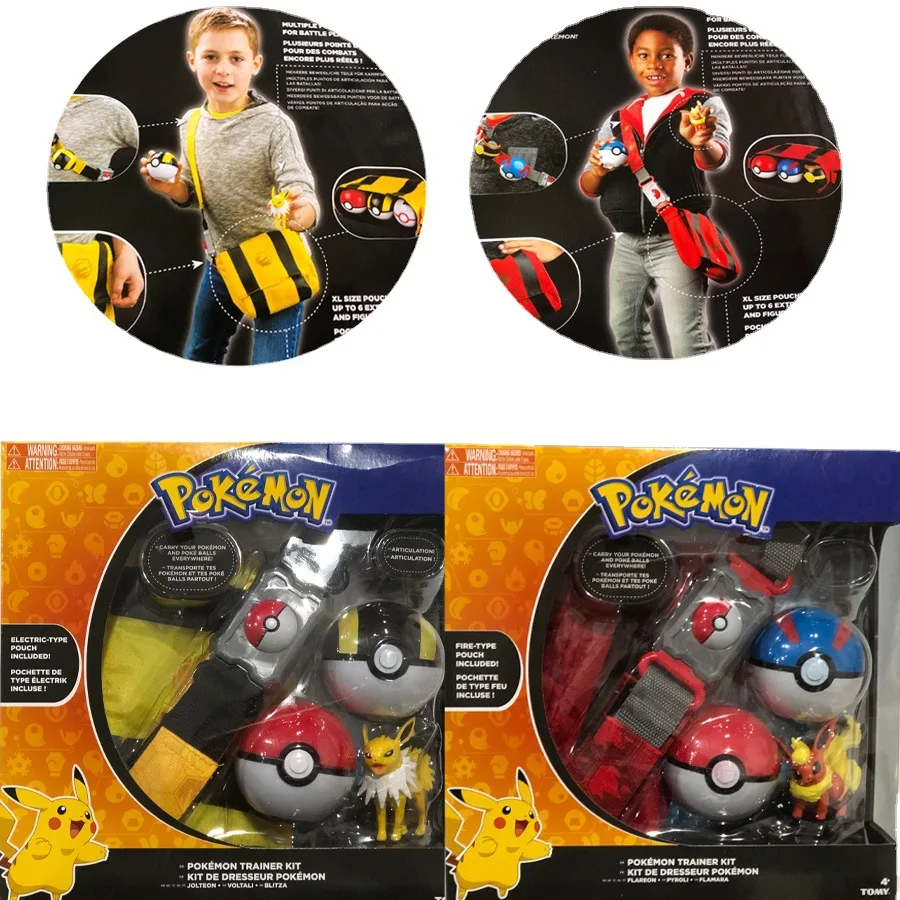 

Pokémon Set Toys Pokemon Ball Belt Battle Monster Figurine Pokemon Pikachu Torracat Cubone Abra Psyduck Children's Toy Gift