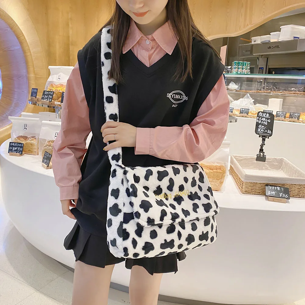 

Winter Handbag Designer Women's Plush Shoulder Bags Soft Fur Hobo Handbag Women Large Capacity Purse Lady Sac Drop Shipping