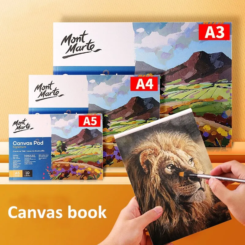 

A3 / A4 / A5 professional blank oil painting canvas 10 sheets cotton canvas this acrylic oil painting canvas pad art supplies