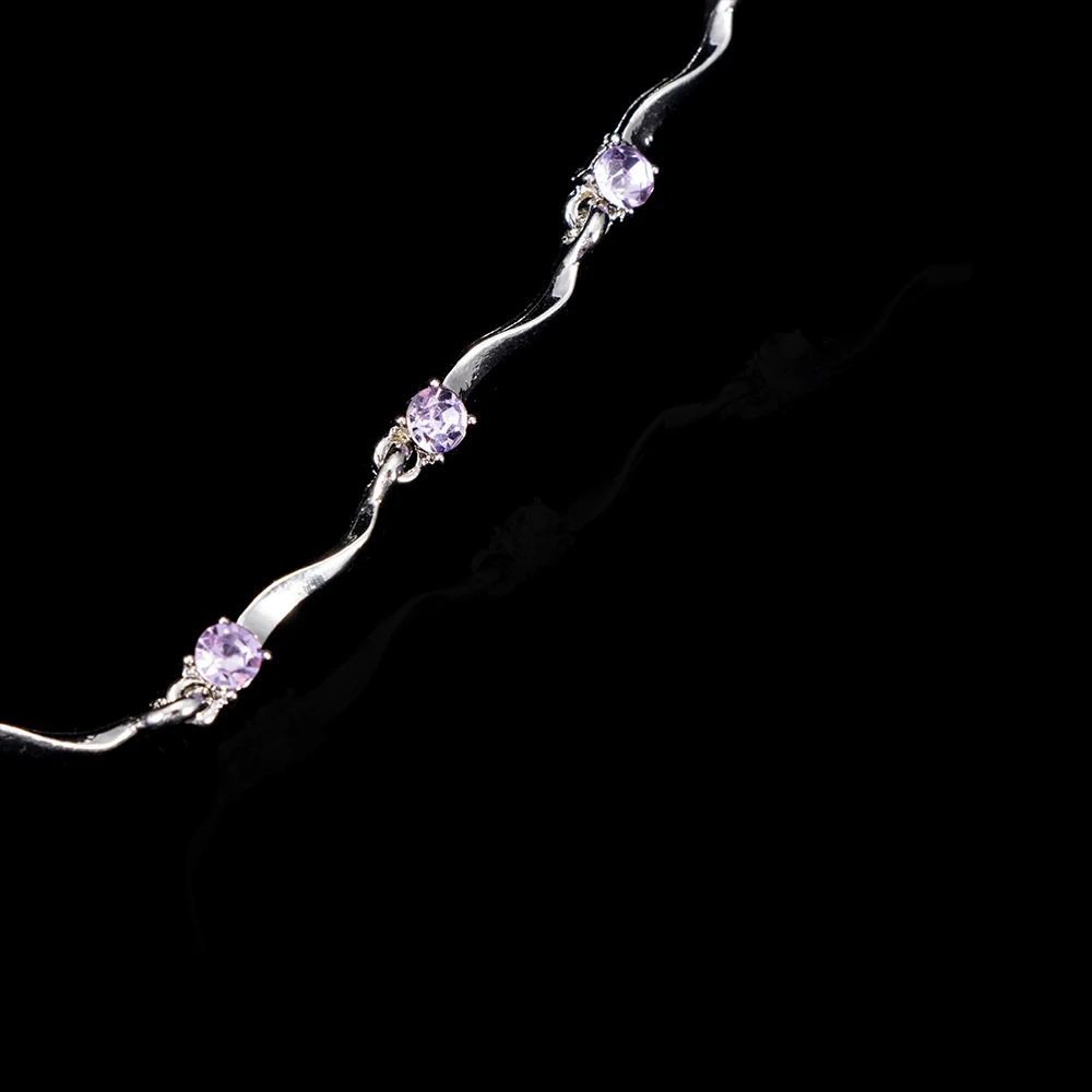 Блестящий браслет со стразами тонкий браслет-цепочка из бамбука элегантный