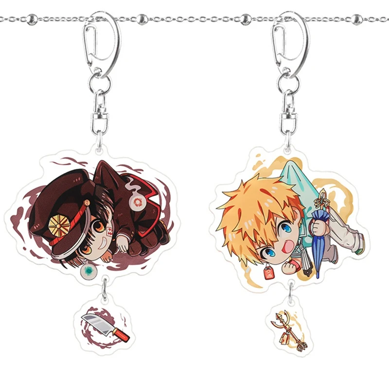 

NEW Toilet-bound Hanako-kun Keychain Nene Yashiro Cosplay Anime Props Hanako Kun Acrylic Key Ring Keyring