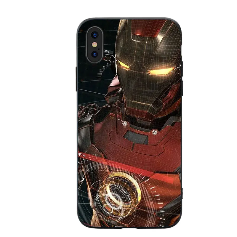 Модный мягкий силиконовый чехол для телефона Hero Iron Man Joker Venom Iphone 6 6S 7 8 Plus X XS XR 11 Pro Max