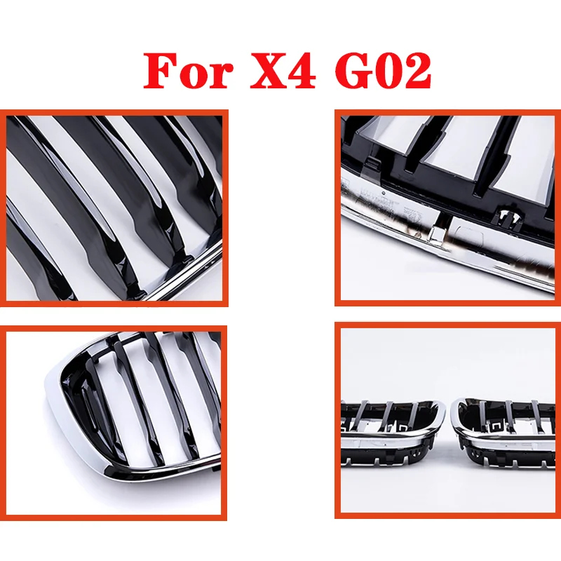 Автомобильный передний гриль в виде почек новый для-BMW X4 G02 Однолинейный 1 планка