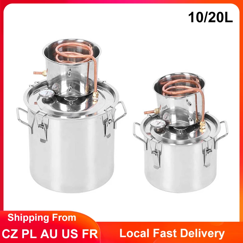 

10л 20л домашнее Вино делая машину Вино Баррель дистиллятор дистиллированная вода производственное оборудование чистая роса производитель