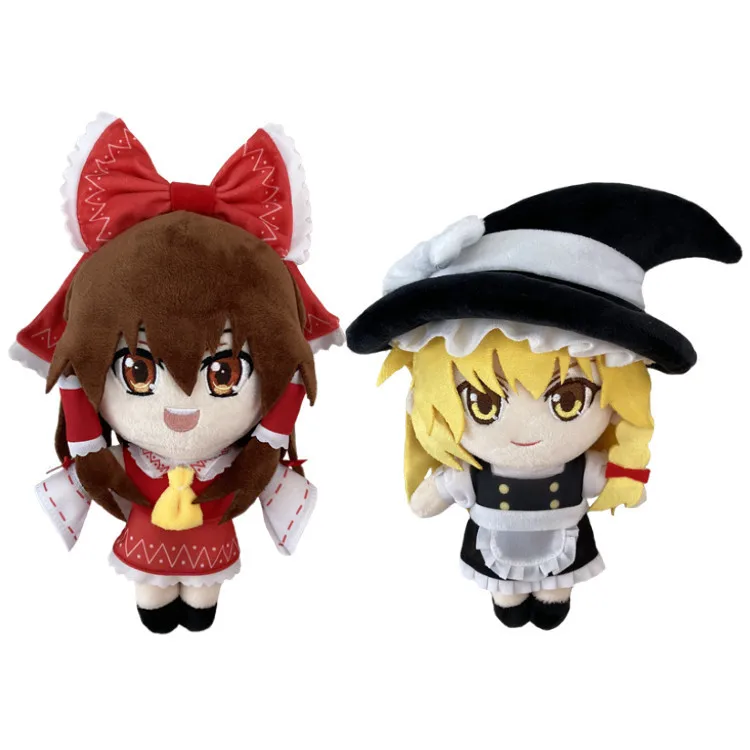 Милые плюшевые набивные куклы из аниме Проект Touhou Kirisame Marisa Hakurei Reimu 20 см игрушка