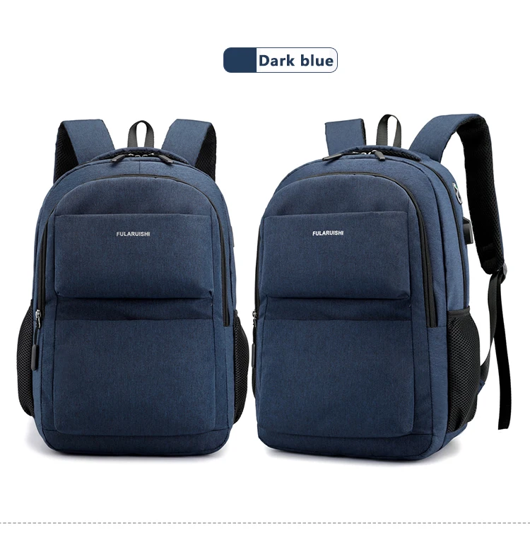 Men Backpack School Bag Waterproof Nylon New Schoolbag Business Laptop Polyester Bag 14 Shoulder Bag 15.6 Inch Computer Packsack