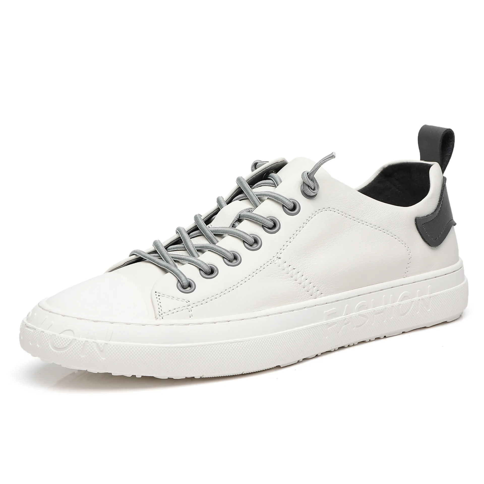 

2020 Spring Summer Men Shoes Breathable Leather Casual Shoes Men Lace-up Flat Shoes Zapatos Hombre High Quality White Sneakers