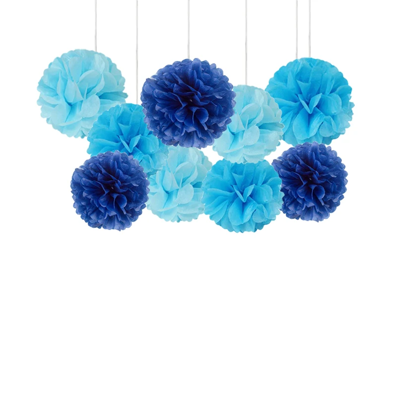 Chicinlife 9 шт Папиросные бумажные помпоны в виде цветов бальные детские Свадебные