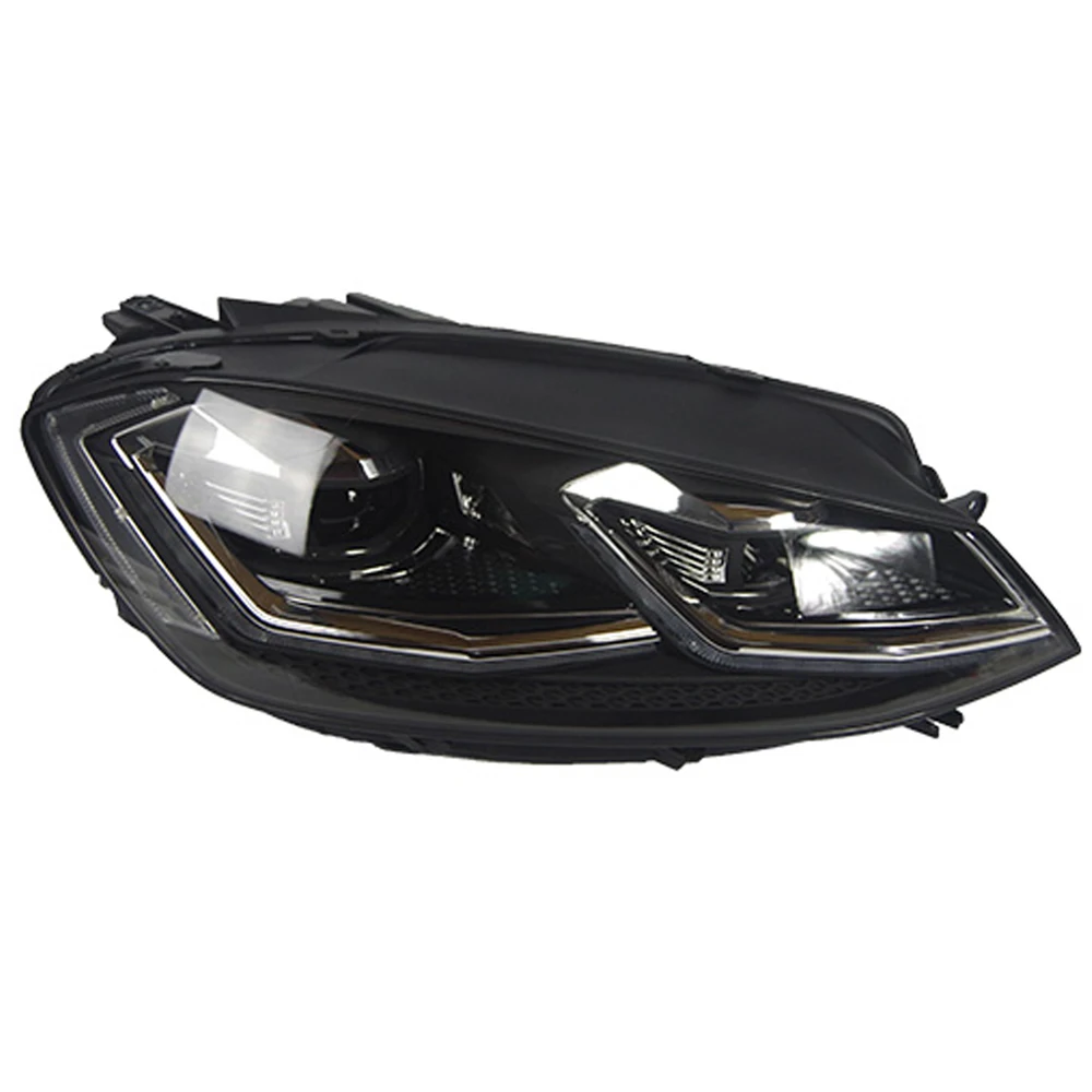 

Head Lamp for GOLF 7 TSI 2013-2017 DRL GOLF7.5 Bi-Xenon Lens HID Double U with D2 LED golf 7 mk7 led headlights