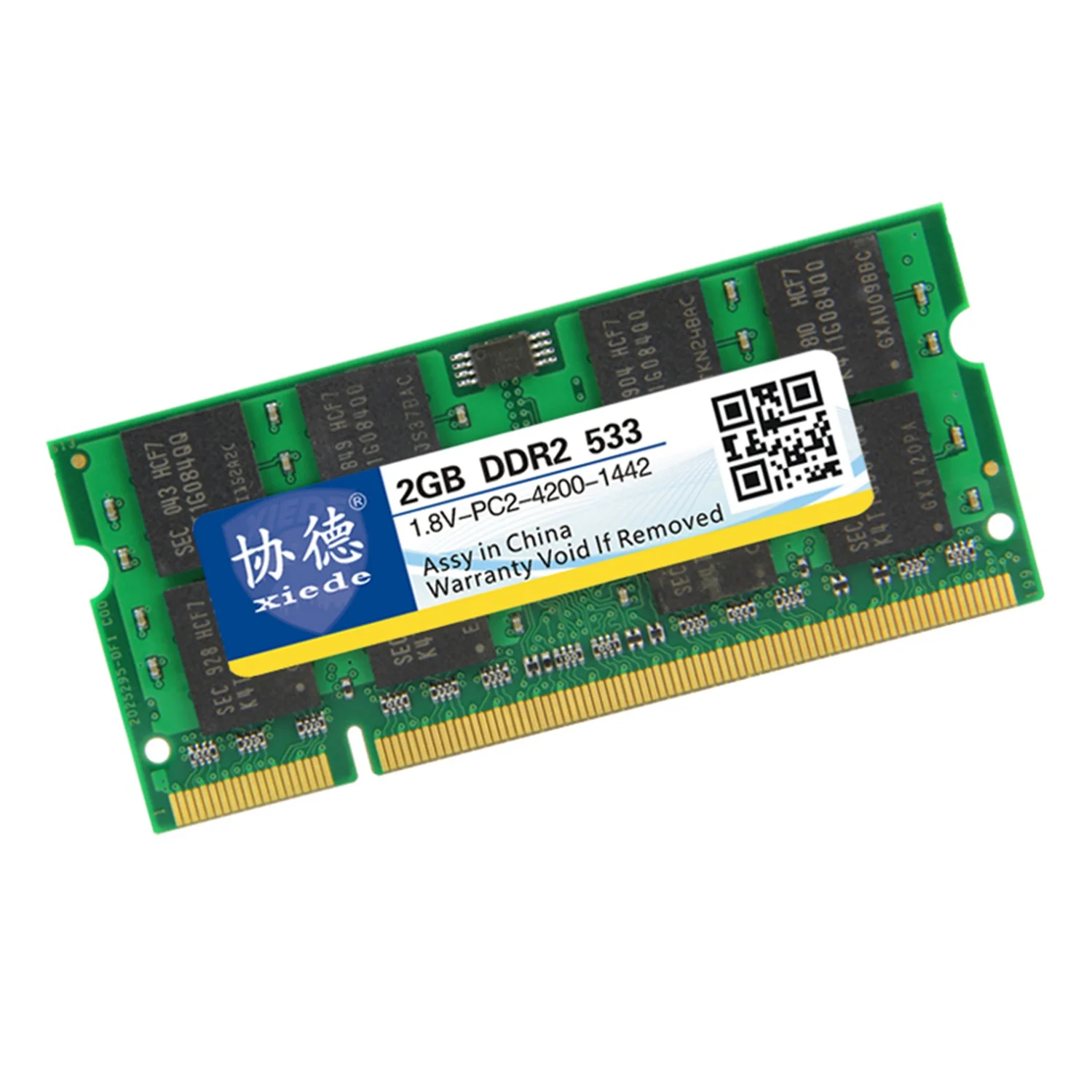 Модуль оперативной памяти для ноутбука Xiede Ddr2 533 2 Гб Pc2 4200 240Pin Dimm 53 Гц