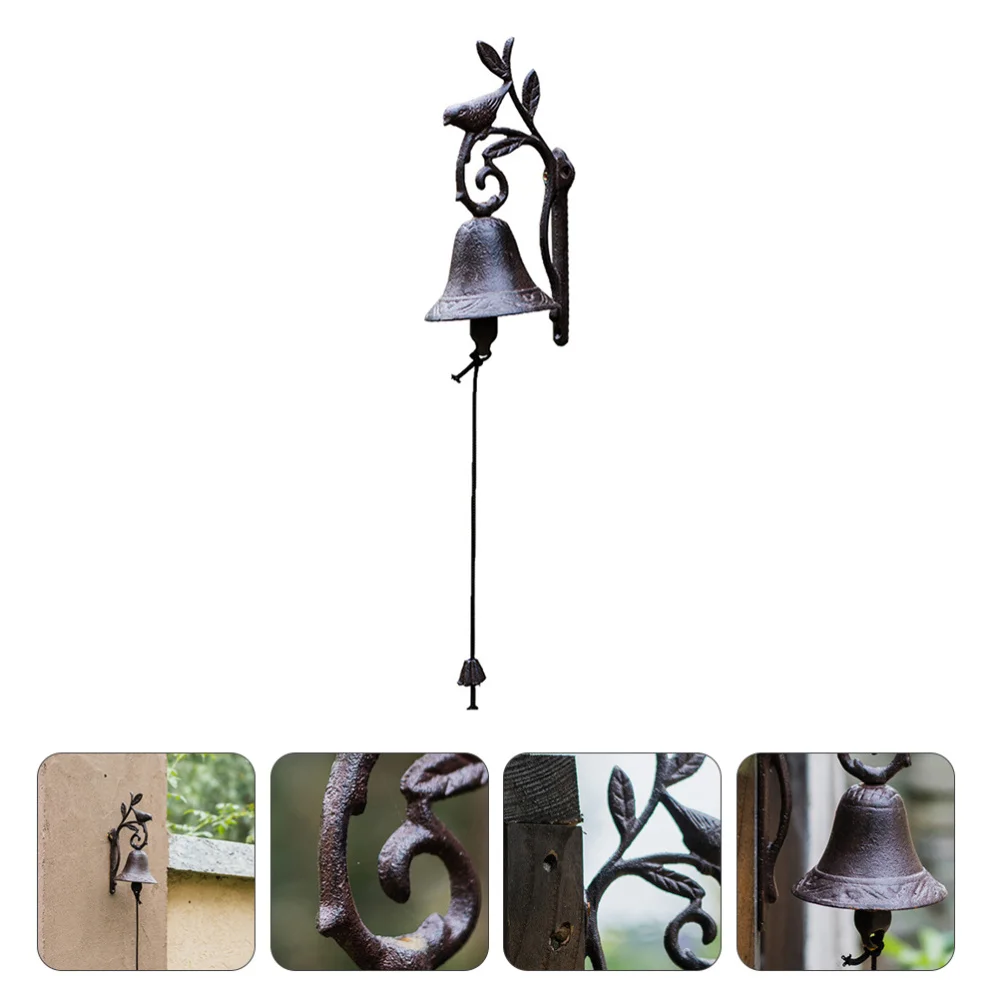 

1Pc Cast Iron Doorbell Dinner Bell European Style Door Bell Hand Cranking Bell