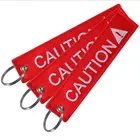 Брелок для автомобиля, двухсторонняя вышивка, автомобильное кольцо, мотоциклетная опасность, предупреждающий брелок для мужчин, подарочные модные брелки