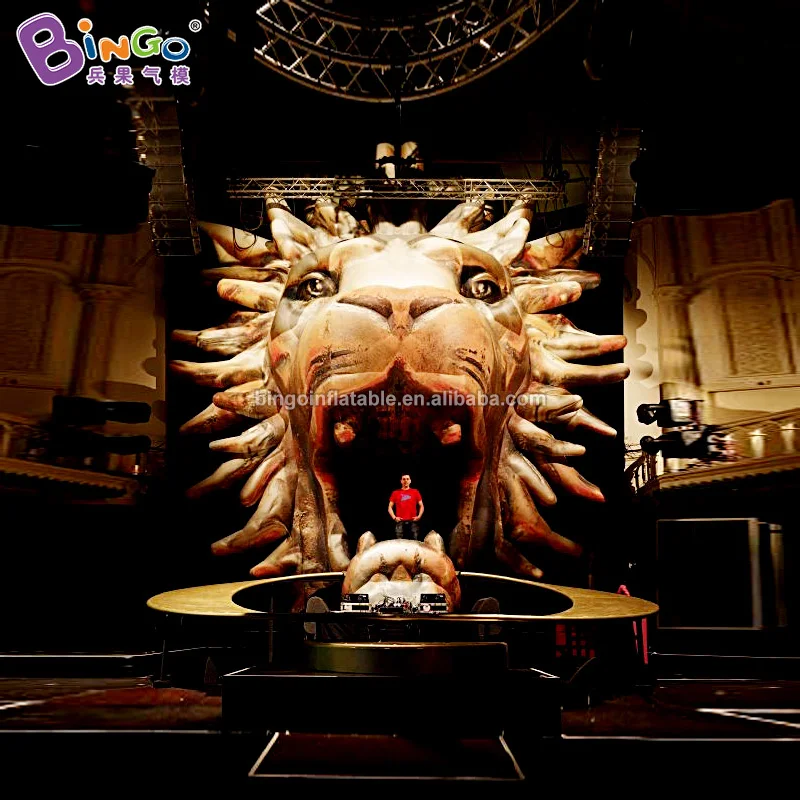 Online Luxus 8x4x11 Meter Riesigen Aufblasbaren Lion Tunnel Für Bühne Dekoration-BG-T0XX03