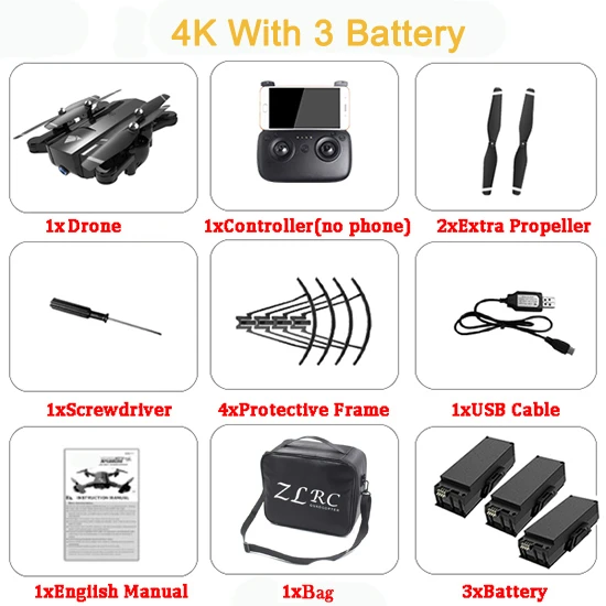 4K Black 3B Bag SG900 X192 gps Квадрокоптер с 720 P/4 K HD камерой Rc вертолет gps фиксированная точка wifi FPV дроны следуем за мной режим vs Hubsan H501s - Цвет: 4K Black 3B Bag