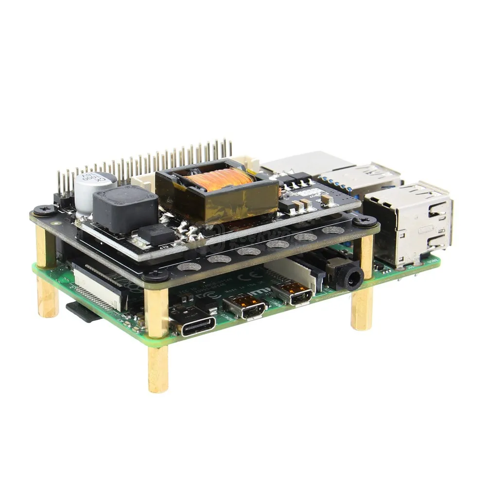 Плата расширения Raspberry Pi 4 X765 802.3at POE модуль питания Ethernet PoE для B ( модели ) / 3B