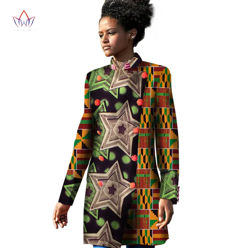 Тренчкот женский в традиционном африканском стиле хлопковый тренчкот оверсайз с