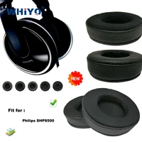 new upgrade replacement ear pads for philips shp8500 headset parts leather cushion velvet earmuff headset sleeve cover