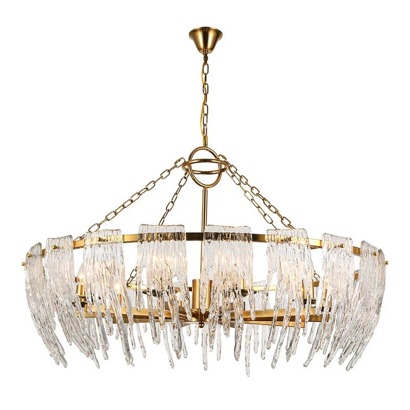 

Хрустальная люстра в скандинавском стиле, Круглая Простая креативная декоративная светодиодсветодиодный лампа для ресторана