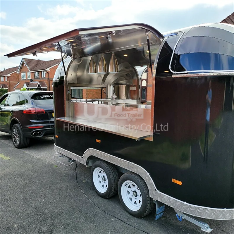 UD CE утвержденный полуприцеп 4-колесный грузовик для еды дешевый трейлер