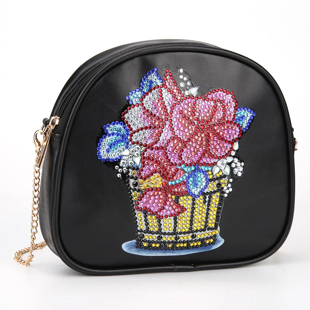 

Алмазная картина «сделай сам» 5D, сумка через плечо, корзина для цветов, сумка особой формы для вышивки крестиком, ручная вышивка через плечо ...