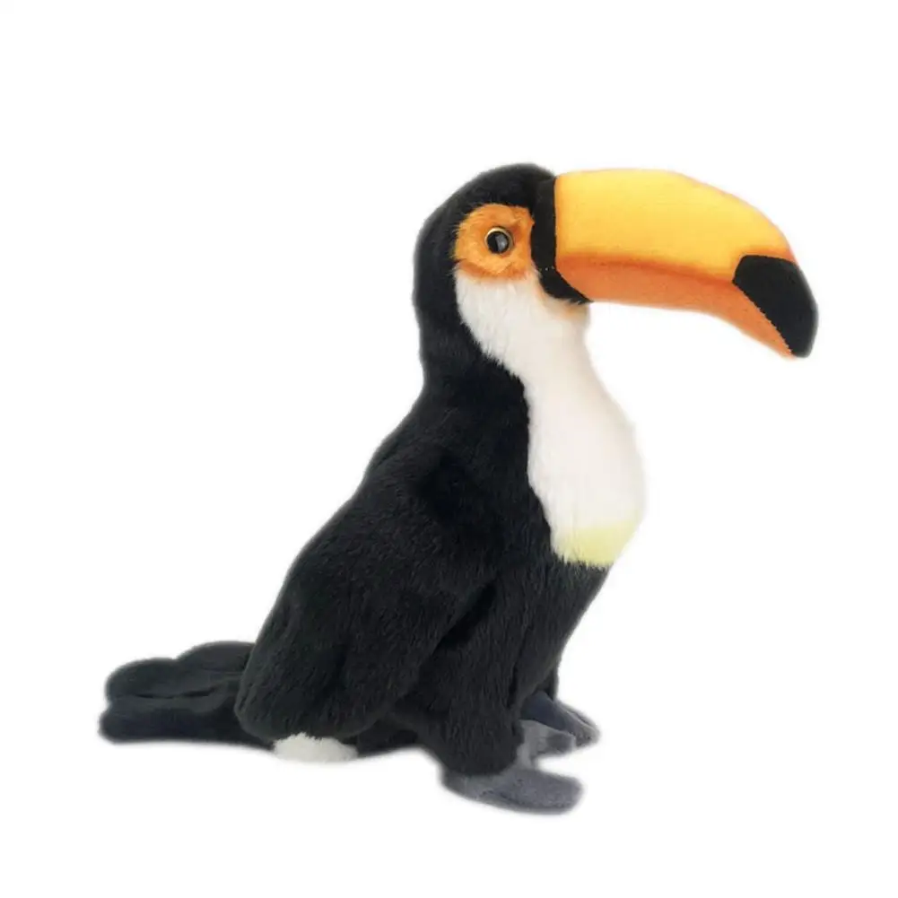 Искусственная птица Toucan плюшевая Мягкая кукла детская игрушка для дома офиса