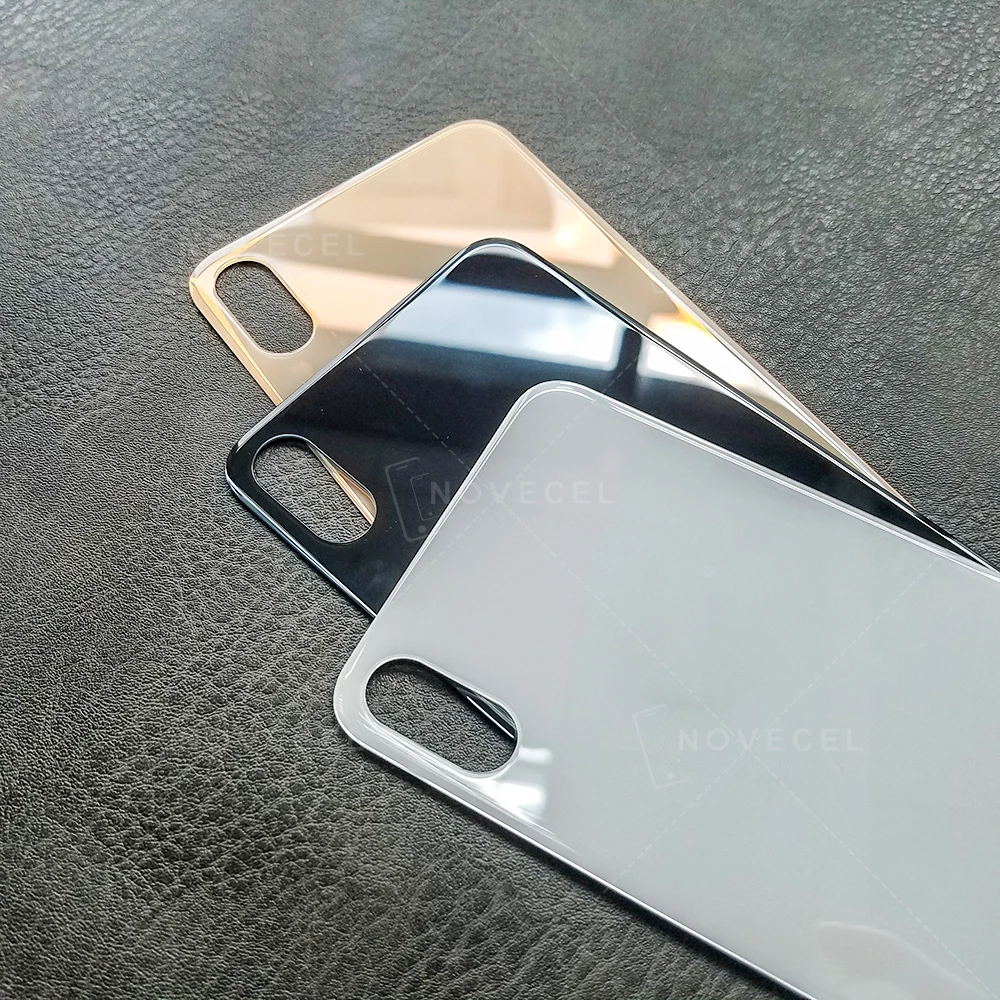 Крышка аккумуляторного отсека для iphone X XS XSMAX задняя крышка из стекла с большим